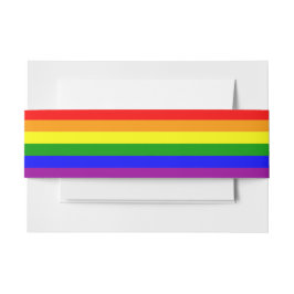 Cintas Para Invitaciones Bandera del orgullo LGBTQIA+ colores arcoiris