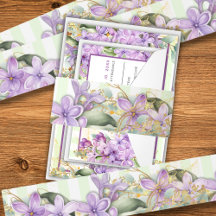 Banderines de boda de lila púrpura