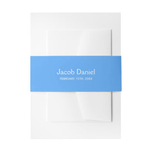 Cintas Para Invitaciones Barra azul Mitzvah