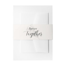 Cintas Para Invitaciones Beige Elegance Wedding