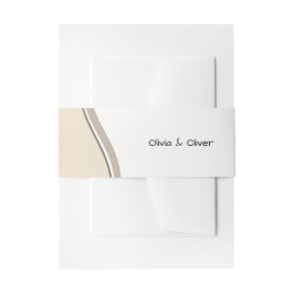 Cintas Para Invitaciones Beige, nuevo comienzo, estación Boda