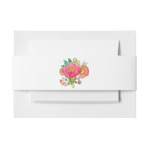 Blanco con coloridas acuarelas banda Belly