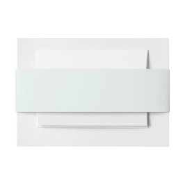 Cintas Para Invitaciones Blanco Helado Color Sólido | Clásico | Elegante