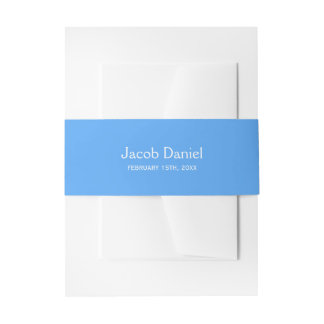 Cintas Para Invitaciones Blue Bar Mitzvah