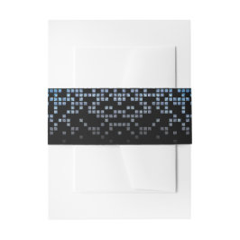 Cintas Para Invitaciones Blue Black Video Game Gamer Bar Mitzvah