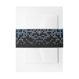 Cintas Para Invitaciones Blue Black Video Game Gamer Bar Mitzvah
