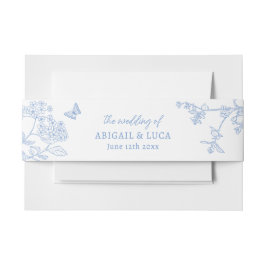 Cintas Para Invitaciones Blue Chinoiserie Toile de Jouy Boda