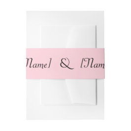 Cintas Para Invitaciones Blush Belly Band