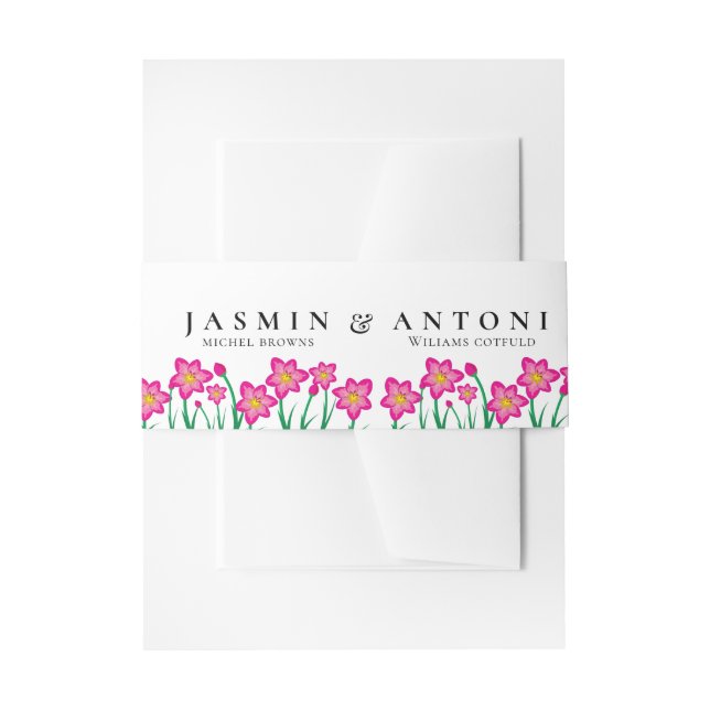 Cintas Para Invitaciones boda (Anverso Ejemplo)