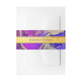 Cintas Para Invitaciones Boda abstracto de jewel dorado