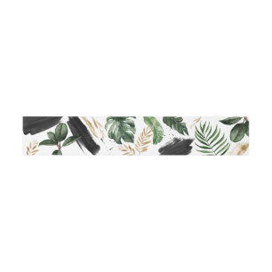Cintas Para Invitaciones Boda abstracto tropical moderno pintado