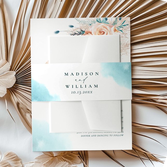 Cintas Para Invitaciones Boda acuático de playa (Subido por el creador)