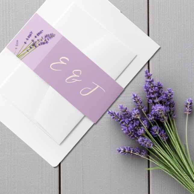 Cintas Para Invitaciones Boda Amor Lavanda (Subido por el creador)