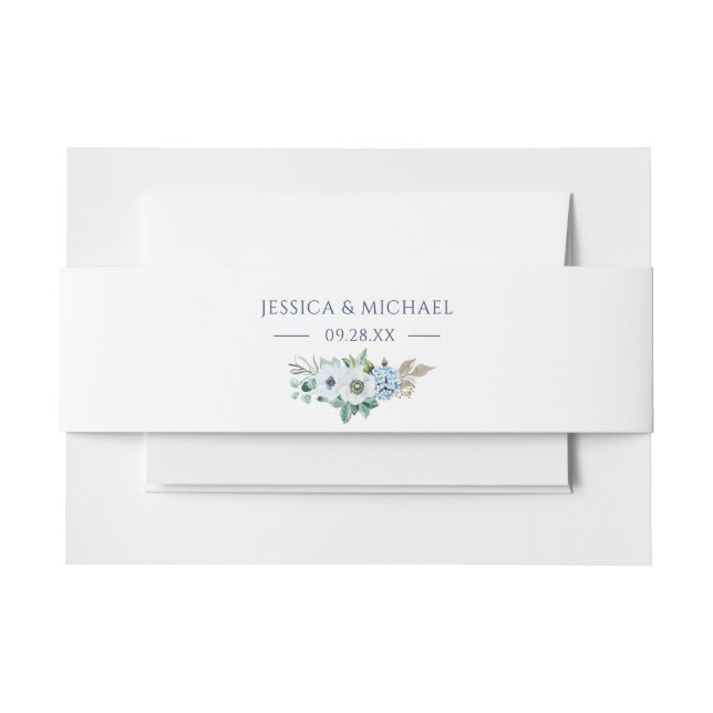 Cintas Para Invitaciones Boda Anemone Bouquet Floral Elegante (Anverso Ejemplo)