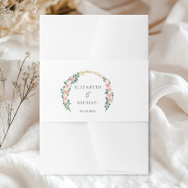 Cintas Para Invitaciones Boda Arch de flores elegantes