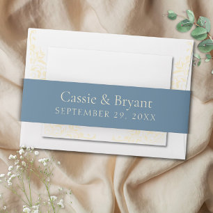 Cintas Para Invitaciones Boda artificial con mantequilla amarilla de la ven