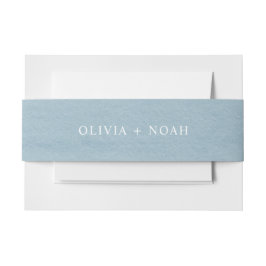 Cintas Para Invitaciones Boda azul acuarela moderna