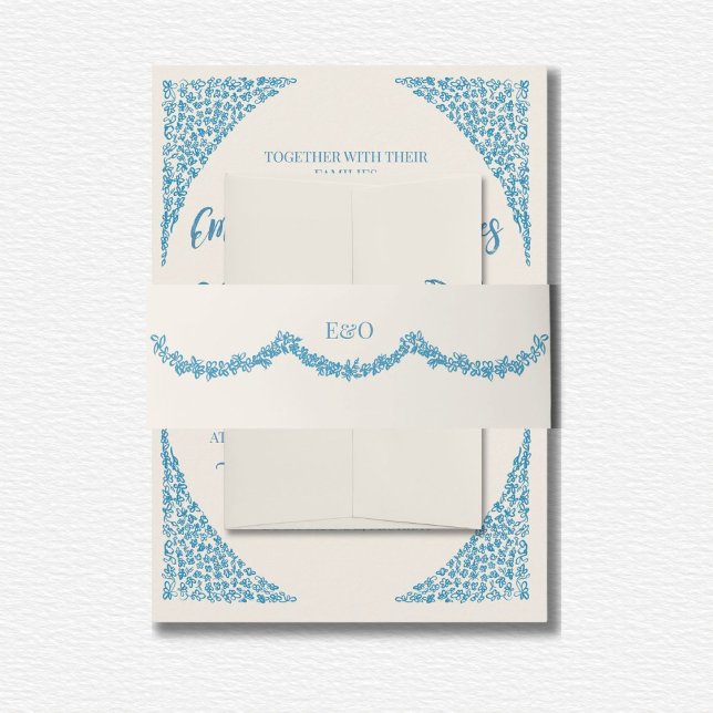 Cintas Para Invitaciones Boda azul Azulejo (Subido por el creador)