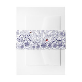 Cintas Para Invitaciones Boda Azul Blanco