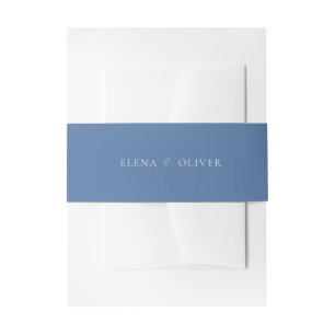 Cintas Para Invitaciones Boda azul elegante