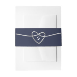 Cintas Para Invitaciones Boda Azul Marino