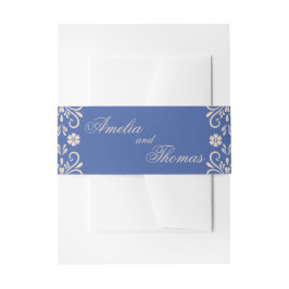 Cintas Para Invitaciones Boda Azul Mexicana Rústica
