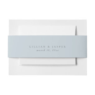 Cintas Para Invitaciones Boda azul Pastel sólido