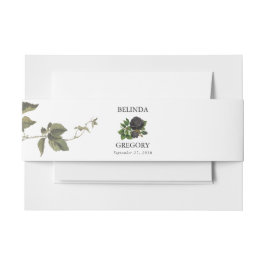 Cintas Para Invitaciones Boda blanco de Rosas negros de Halloween góticos