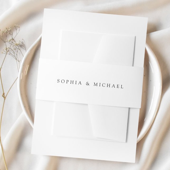 Cintas Para Invitaciones Boda Blanco Y Negro Sencillo (Subido por el creador)