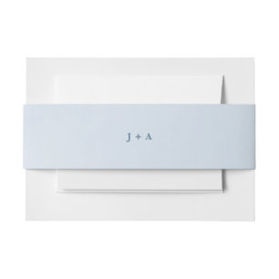 Cintas Para Invitaciones Boda Blue Watercolor Encantador Cloudscape