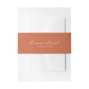Cintas Para Invitaciones Boda boho botánica de otoño