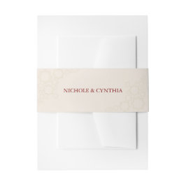 Cintas Para Invitaciones Boda Boho Moderno de Terracota Naranja Quemada