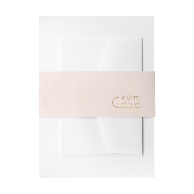 Cintas Para Invitaciones Boda Boho Oasis Blush ID959 (Anverso Ejemplo)