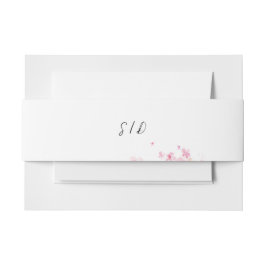 Cintas Para Invitaciones Boda botánica acuarela rosa