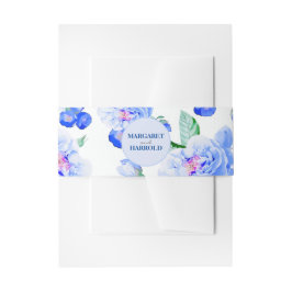 Cintas Para Invitaciones Boda botánica del vintage floral de la marina de