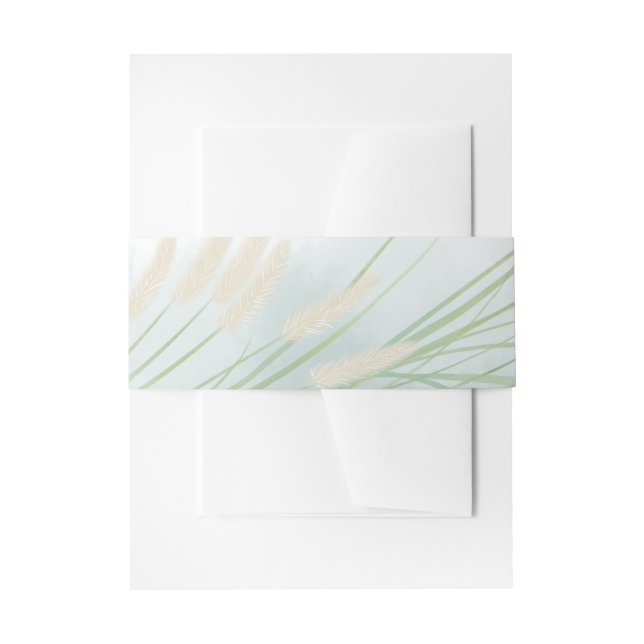 Cintas Para Invitaciones Boda Botánico Costero (Anverso Ejemplo)