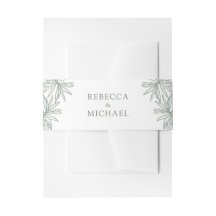 Boda Botánico Elegante de Forest Green