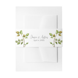 Cintas Para Invitaciones Boda Botánico Rosa Rubor