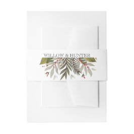 Cintas Para Invitaciones Boda Botánico Silenciado