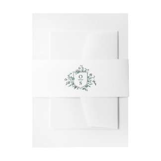 Cintas Para Invitaciones Boda botánico vintage de Emerald Greenery