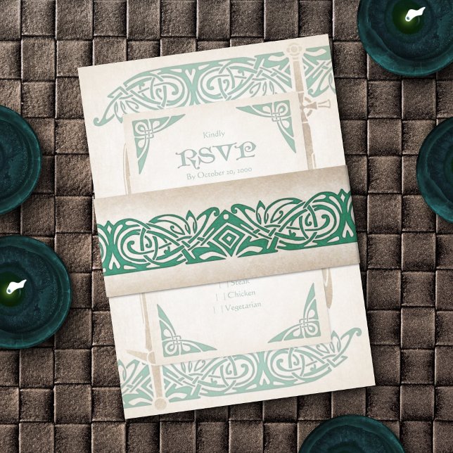 Cintas Para Invitaciones Boda Celta de espadas (Subido por el creador)