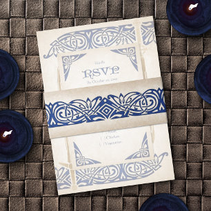 Cintas Para Invitaciones Boda Celta de espadas