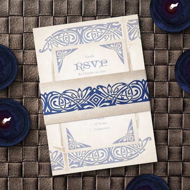 Cintas Para Invitaciones Boda Celta de espadas (Subido por el creador)