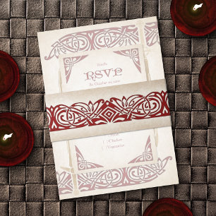 Cintas Para Invitaciones Boda Celta de espadas
