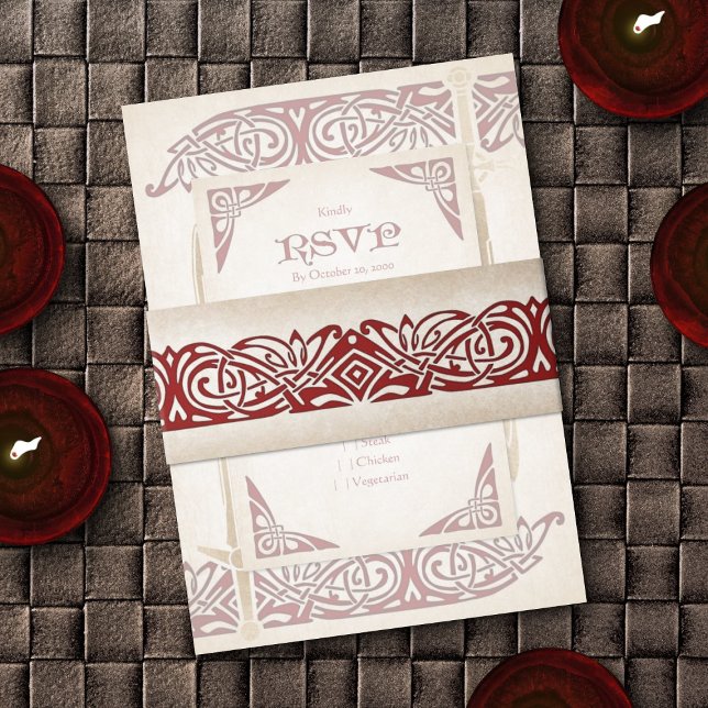 Cintas Para Invitaciones Boda Celta de espadas (Subido por el creador)