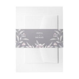 Cintas Para Invitaciones Boda Chinoiserie floral color de agua rosa platead