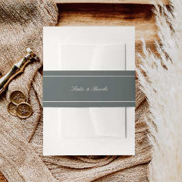 Cintas Para Invitaciones Boda Clásica con Escritura de Abeto Ahumado