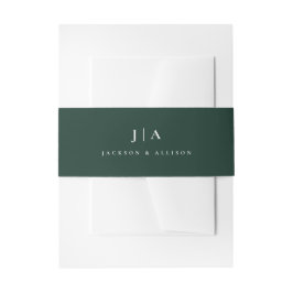 Cintas Para Invitaciones Boda Clásica con Monograma