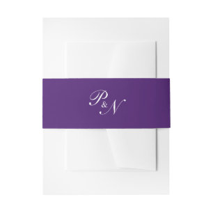 Cintas Para Invitaciones Boda clásica elegante púrpura real