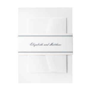 Cintas Para Invitaciones Boda clásica y simple elegante